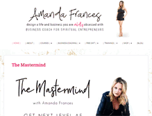 Tablet Screenshot of amandafrances.com